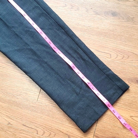 Bianca Nygard 75% Wool Blend Pleated Charcoal Gray Womens Dress Pants Sz 12 Tall - Picture 13 of 15